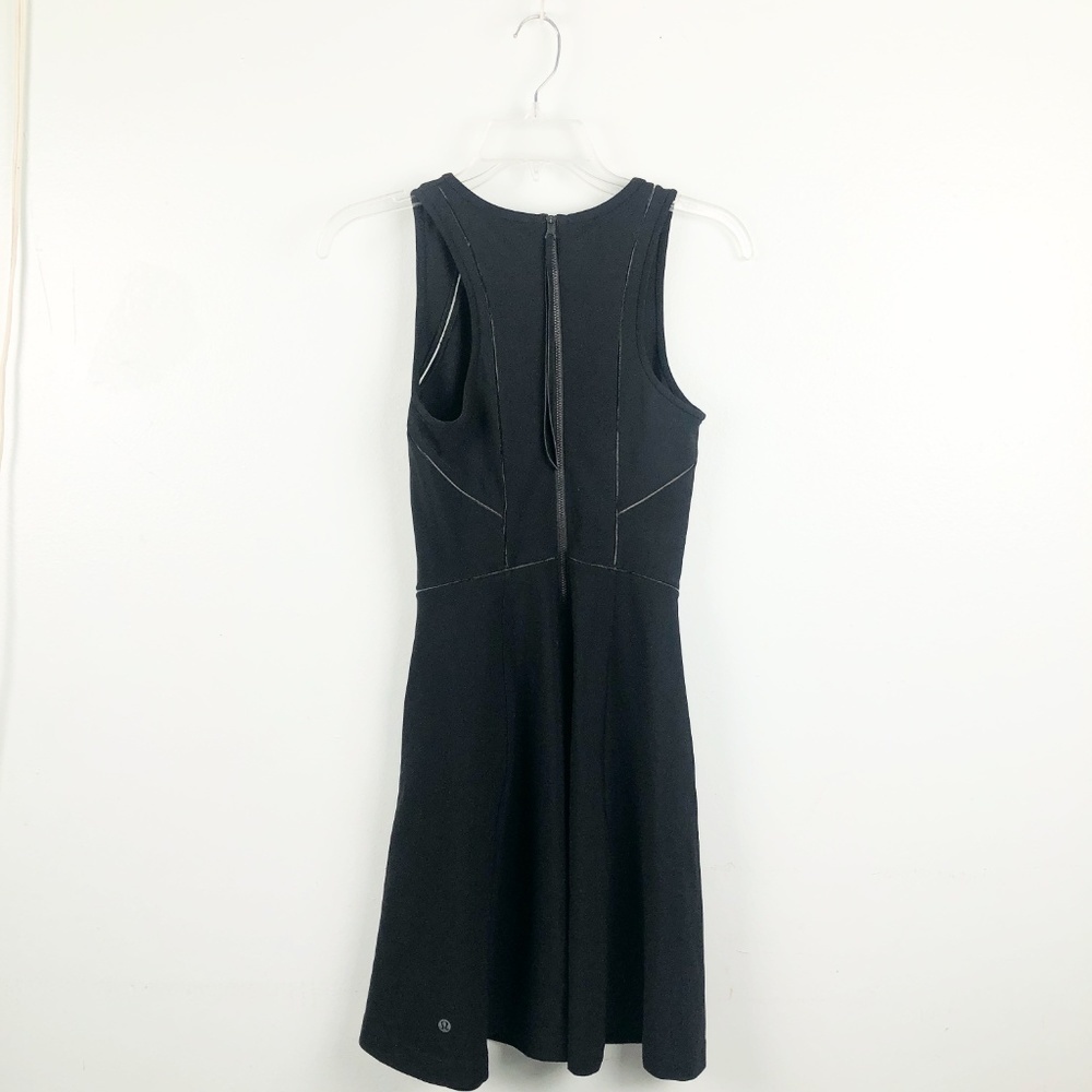 🦋 RARE LULULEMON Go Til Dawn Skater Dress Size 4 Tennis Athletic Workout Casual - Picture 5 of 5